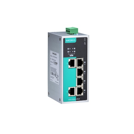 Moxa Moxa Ethernet Switch - Fast Ethernet - 1000Base-T - Optical Fiber, Twisted Pair - PoE Ports EDS-P206A-4PoE